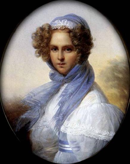KINSOEN, Francois Joseph Presumed Portrait of Miss Kinsoen oil painting image